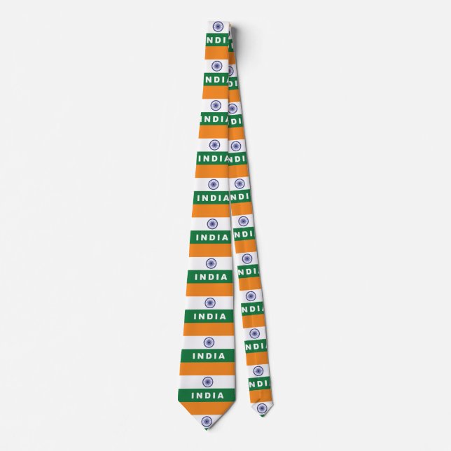 Drapeau indien cravate (Devant)