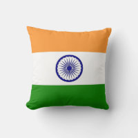 Drapeau indien sur le Coussin américain MoJo
