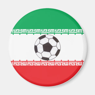 Drapeau iranien avec aimant de football