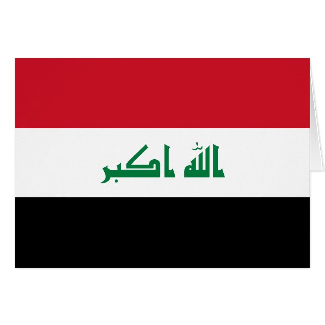 Drapeau Iraq (Devant horizontal)