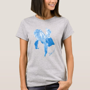 Drapeau Iris art ciel bleu teinte t-shirt