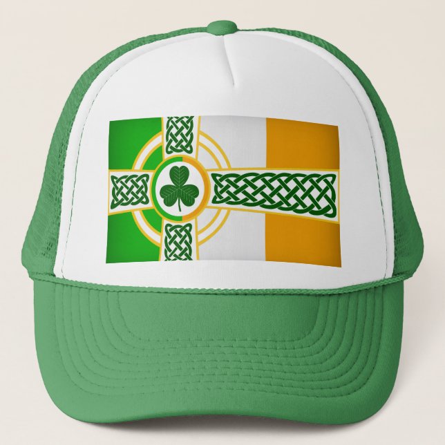 Drapeau irlandais celtique design pour Casquette (Devant)