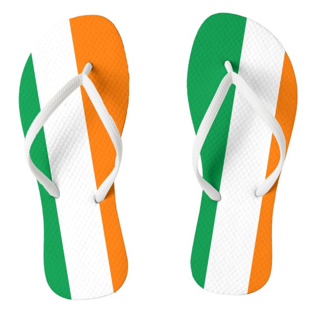 Drapeau irlandais tongs de plage pour hommes et fe (Semelle)