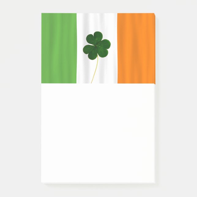 Drapeau irlandais Vert Blanc Orange Post-it (Devant)