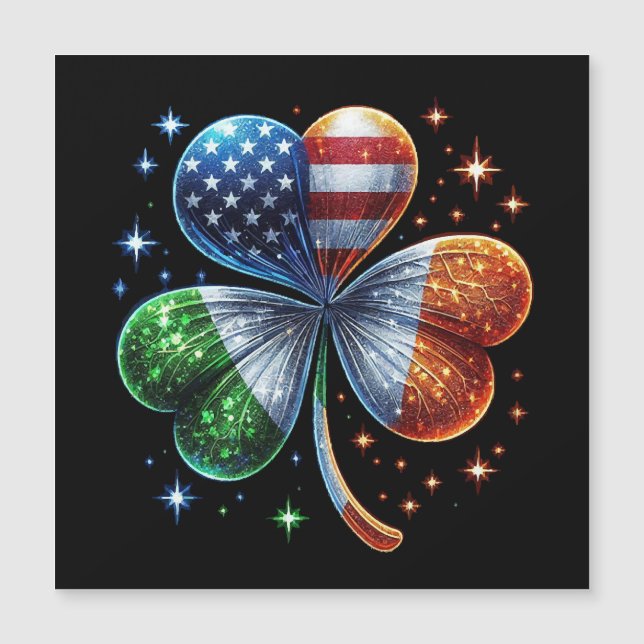 Drapeau irlando-américain FÊTE DE LA SAINT-PATRICK (Devant)