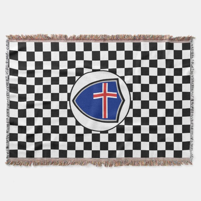 Drapeau islandais jeter une couverture (Devant)