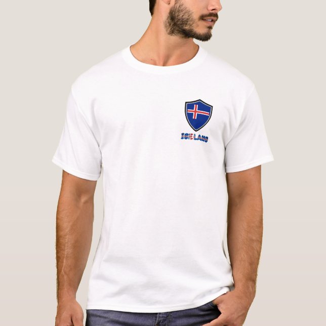 Drapeau islandais T-Shirt (Devant)