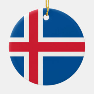 Drapeau Islande - ornement