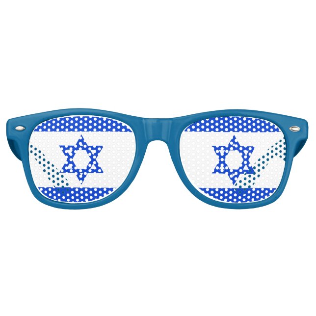 DRAPEAU ISRAÉLIEN LUNETTES DE SOLEIL (Devant)