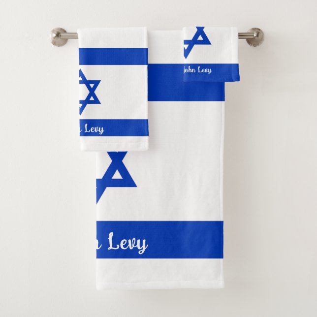 Drapeau israélien personnalisé (En situation)