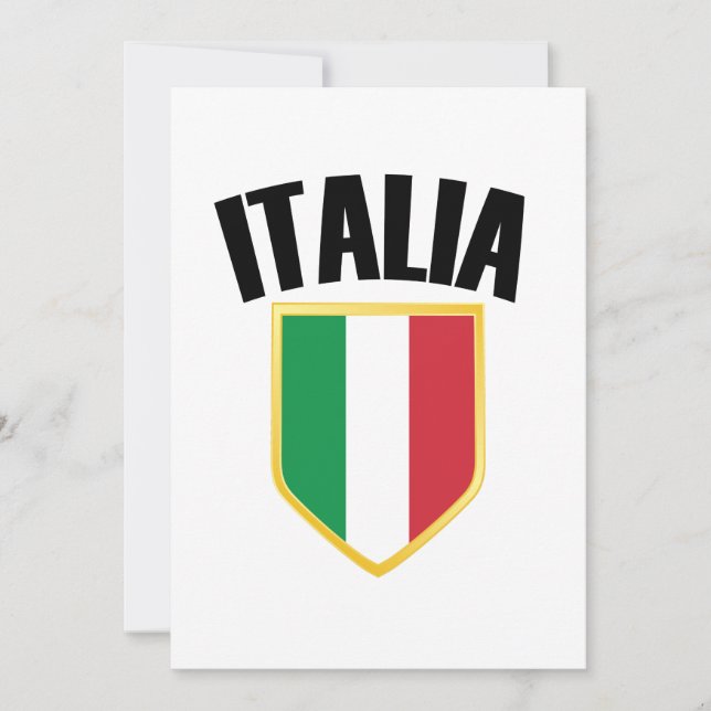 Drapeau Italia Crest Italie (Devant)