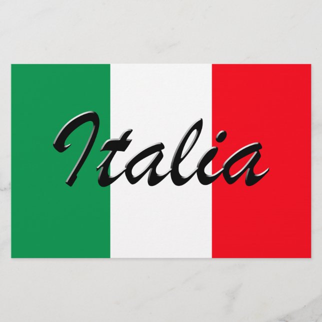 Drapeau Italia - Haute Qualité (Devant)