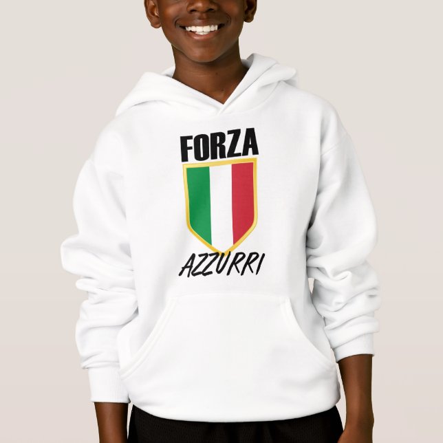 Drapeau italien Forza Azzurri (Devant)