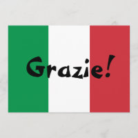 Drapeau italien Merci