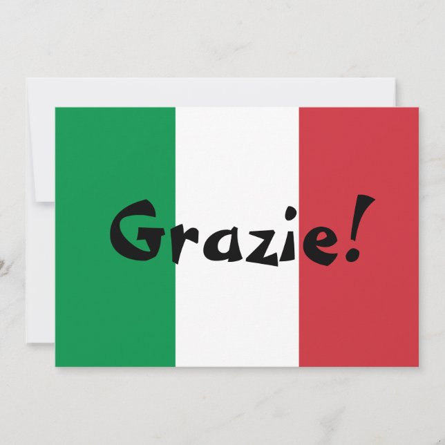 Drapeau italien Merci (Devant)
