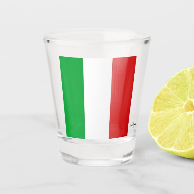 Drapeau italien verre de tir (Devant)