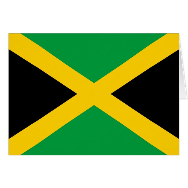 Drapeau jamaïcain (Devant horizontal)