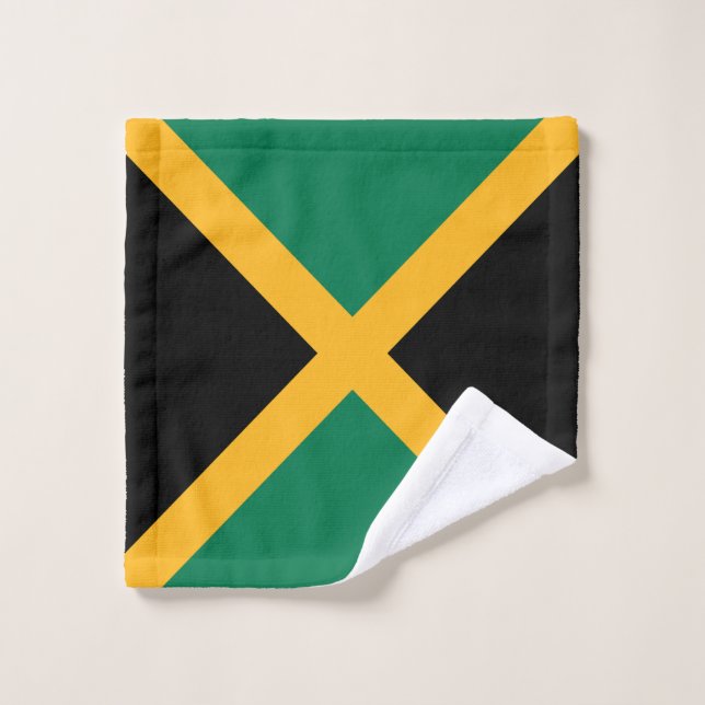 Drapeau Jamaïque (Gant de toilette)