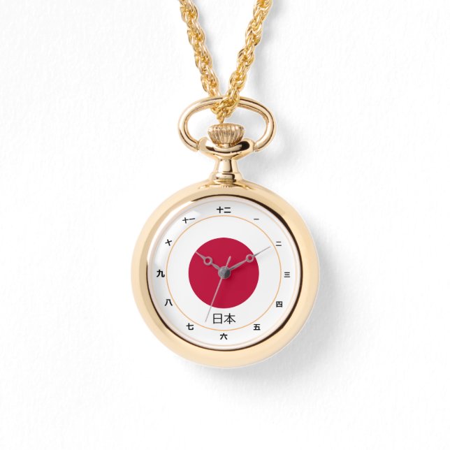 Drapeau japonais & mode japonaise / design montre  (Recto)