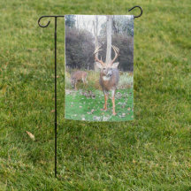 Drapeau Jardin Double Cerf