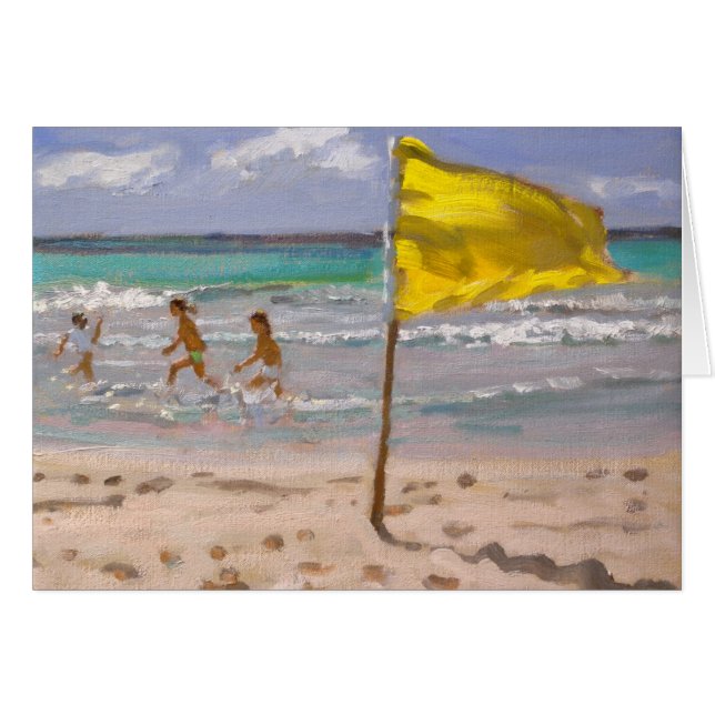 Drapeau jaune Barbade 2010 (Devant horizontal)