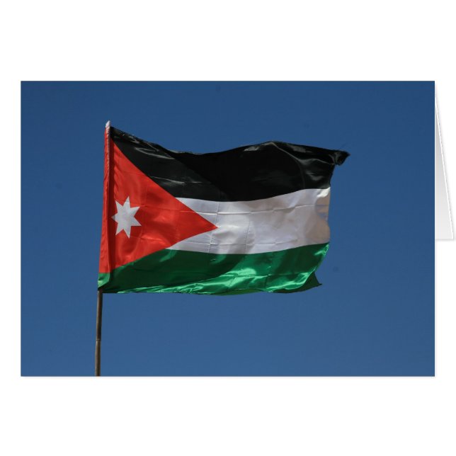 drapeau jordanien (Devant horizontal)
