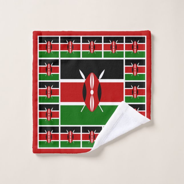 Drapeau Kenya, Salle de bain du Kenya (Gant de toilette)