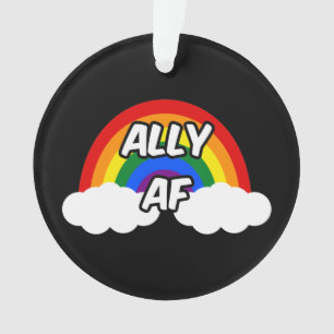 Drapeau LGBTQ+ - Fièrement allié - Fierté gay tran