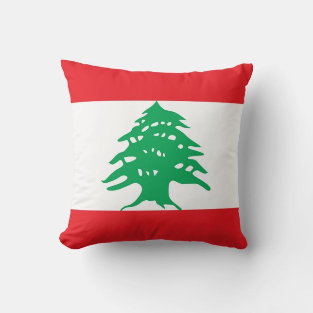 Drapeau libanais Coussin américain MoJo (Recto)