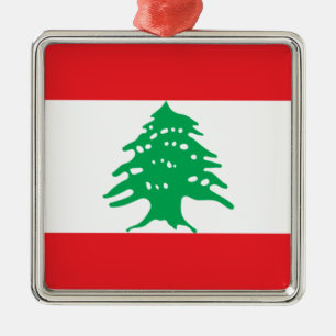 Drapeau libanais (Drapeau Liban) Ornement en céram