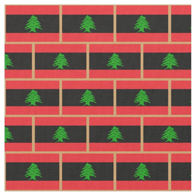 Drapeau libanais et tissu de mode libanais /invers (Fermer)