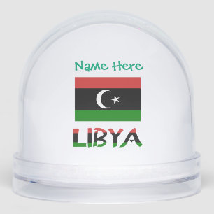 Drapeau libyen vert personnalisé