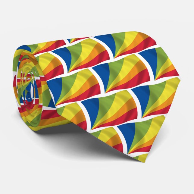 Drapeau Lingua Franca Nova Cravate (Roulé)