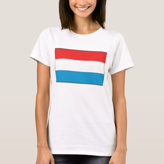 Drapeau Luxembourg x Carte T-shirt (Devant)