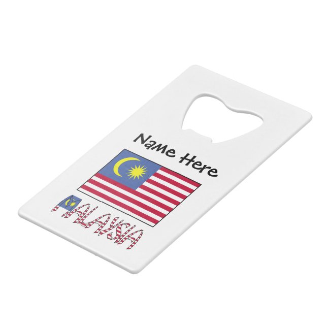 Drapeau malaisien de Malaisie Personnalisation noi (Devant Angle)