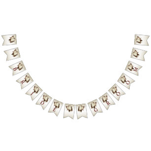 Drapeau Mariage aux oiseaux blancs