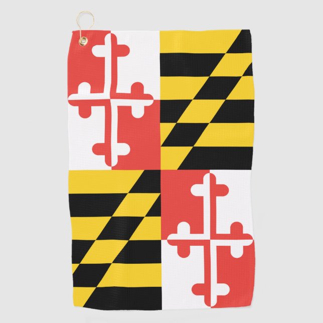 Drapeau Maryland Serviette de golf (Devant)