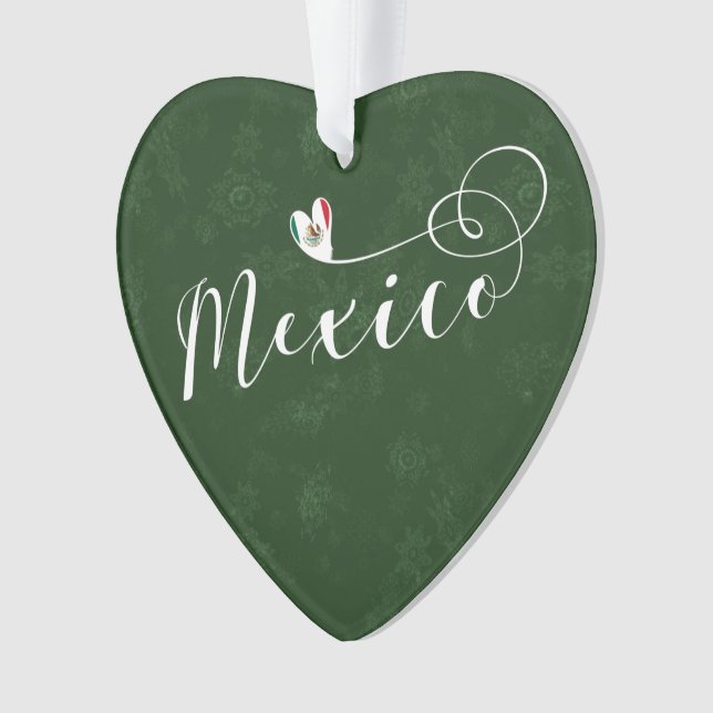 Drapeau Mexicain En Coeur, I Love Mexico (devant)