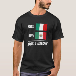 Drapeau mexicain italien Italie Mexique T-shirt