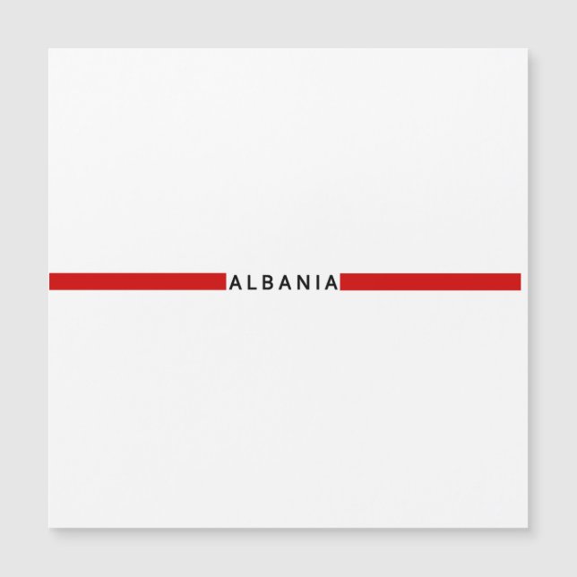 Drapeau minimaliste albanais (Devant)