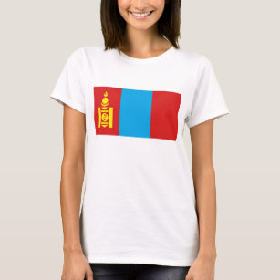 Drapeau Mongolie x Carte T-shirt