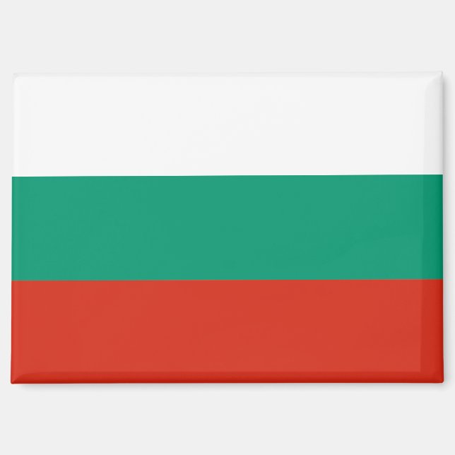 Drapeau national de la Bulgarie aimant rectangle (Recto)
