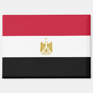 Drapeau national de l'Égypte aimant rectangle du r