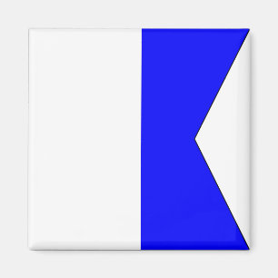 Drapeau Nautique "A" Aimant Alpha