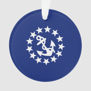 Drapeau Nautique Américain Décor bleu marine