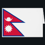 Drapeau népalais<br><div class="desc">Drapeau patriotique du Népal.</div>