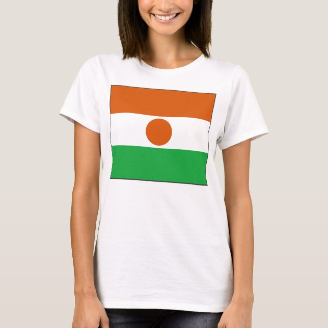Drapeau Niger x Carte T-shirt (Devant)