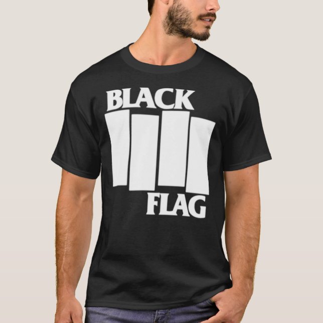 drapeau noir T-shirt classique (Devant)