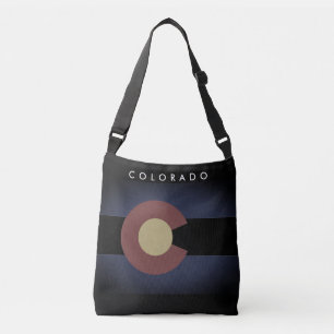 Drapeau noir vintage Colorado sac de carrosserie p