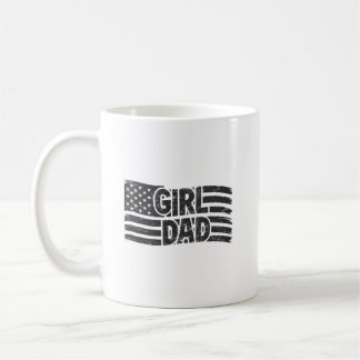 Drapeau noir vintage JEUNE FILLE PAPA Mug